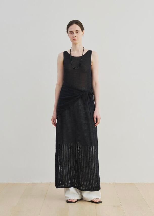 MOIA  | Carpel Knit Dress (Navy) Expected ship to 06/20/2025