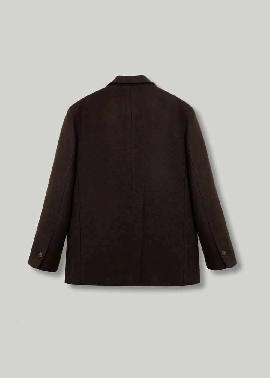 ELBORN | Lucas Wool Double Coat (Brown) Expected ship to 11/07/2025