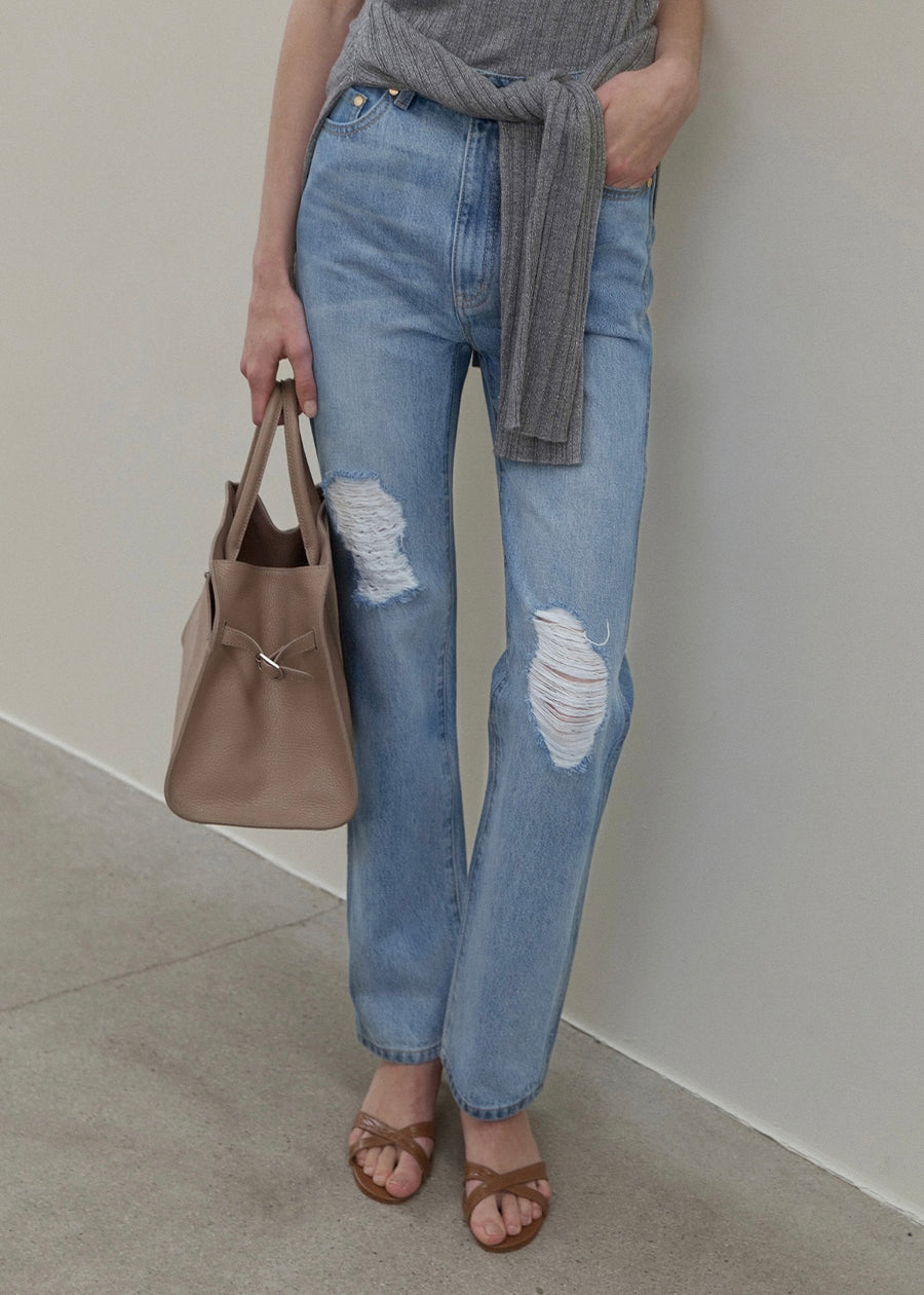Elborn| Rad Destroyed Denim Pants (Blue) Expected ship to 05/09/2025
