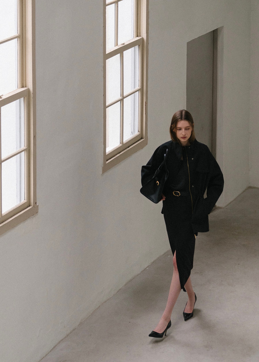 ELBORN | Hilda Cotton Safari Jacket (Black)