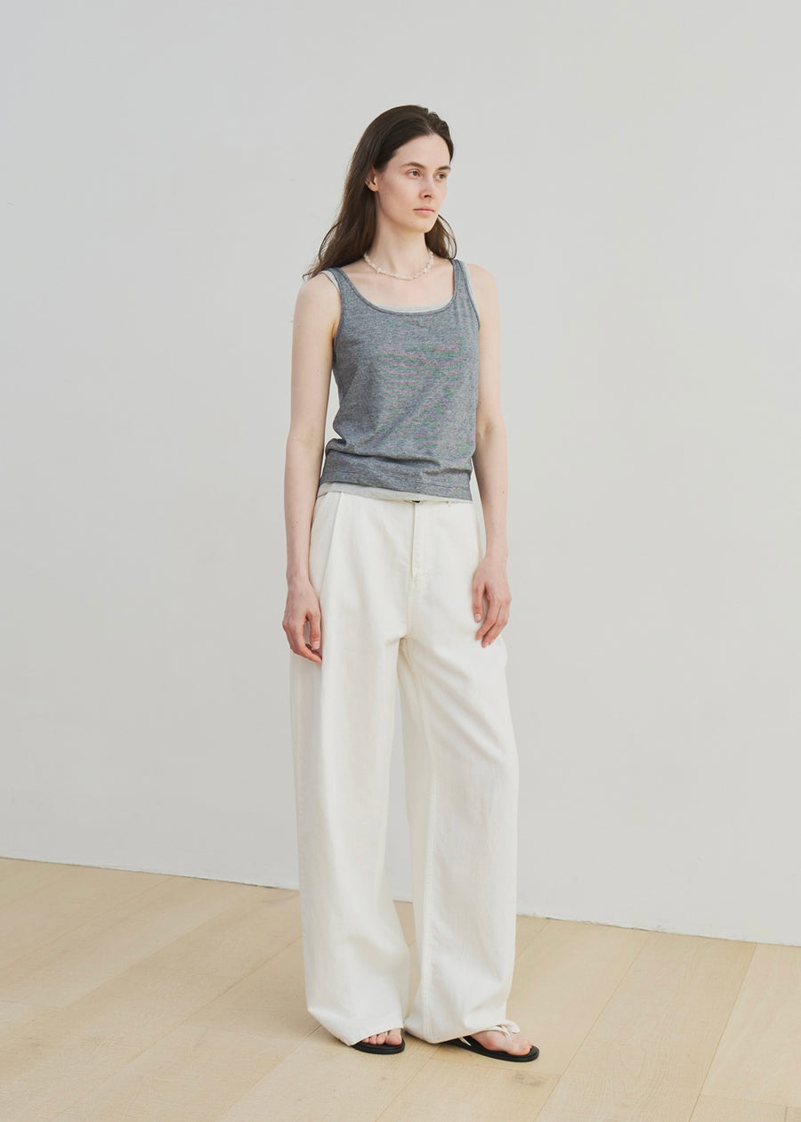 MOIA  | Linen Dyed Denim (White)