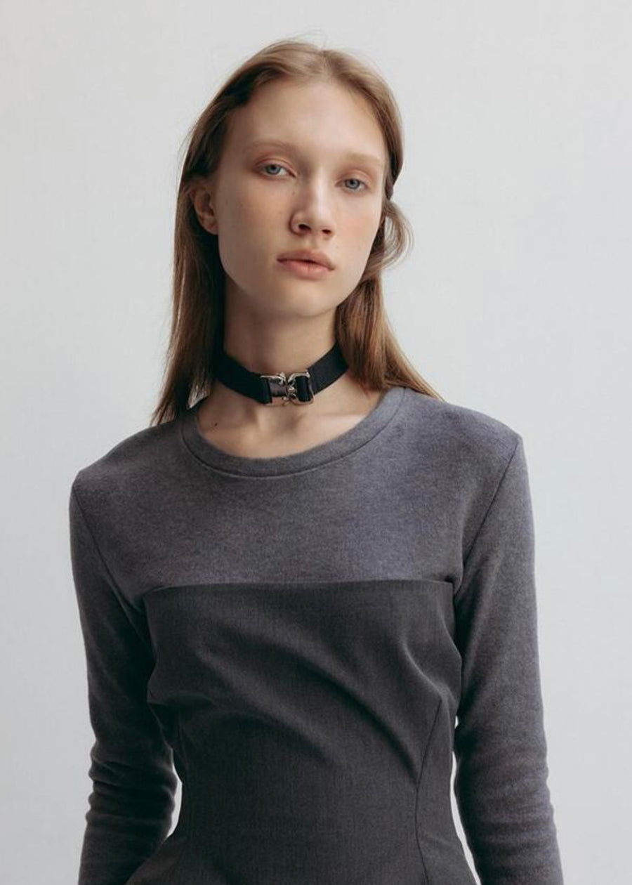 LEHA | Brix Buckle Chocker (Charcoal)