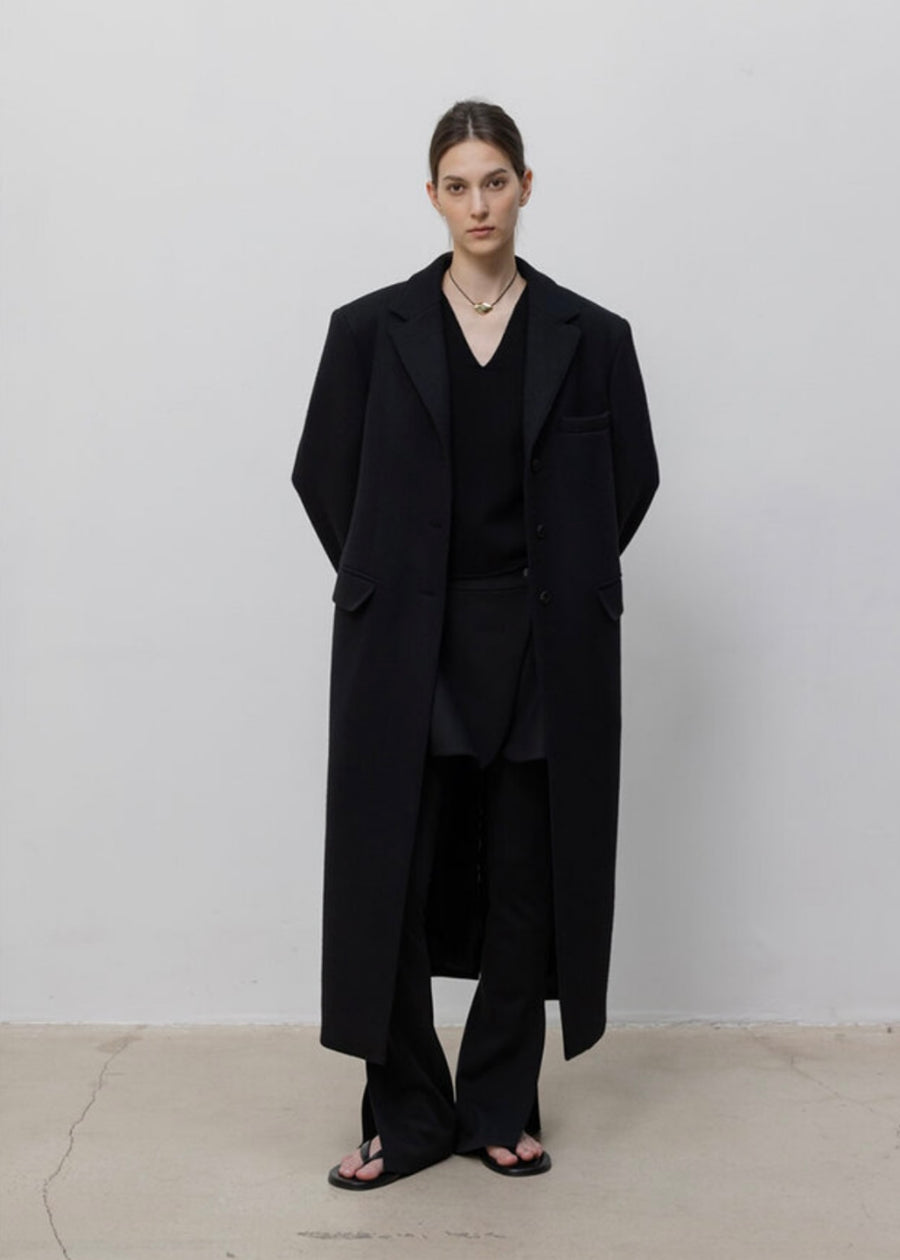 LEHA |  Adena Single Breast Coat (Black)