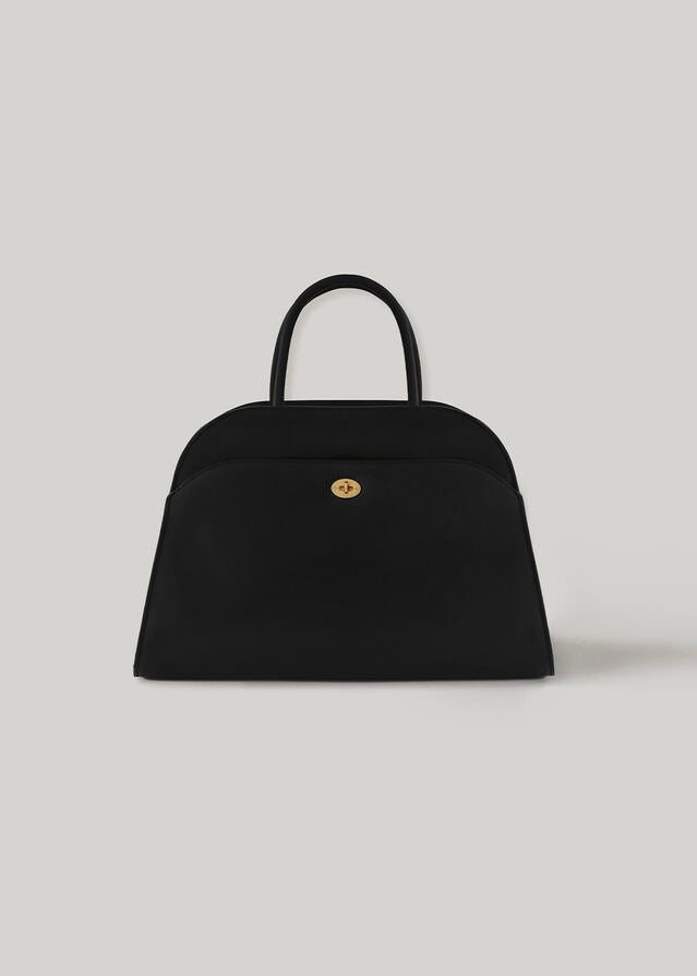 [4TH] ELBORN | Momet Leather Tote Bag (Black Leather) Expected ship to 05/19/2025