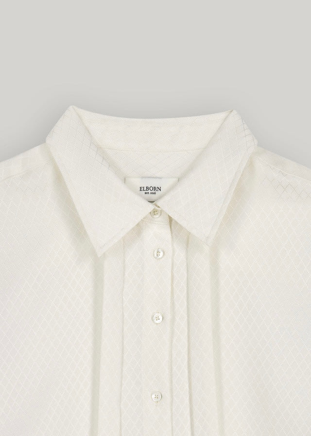 ELBORN | Cherie Silk Tie Shirt (Cream)