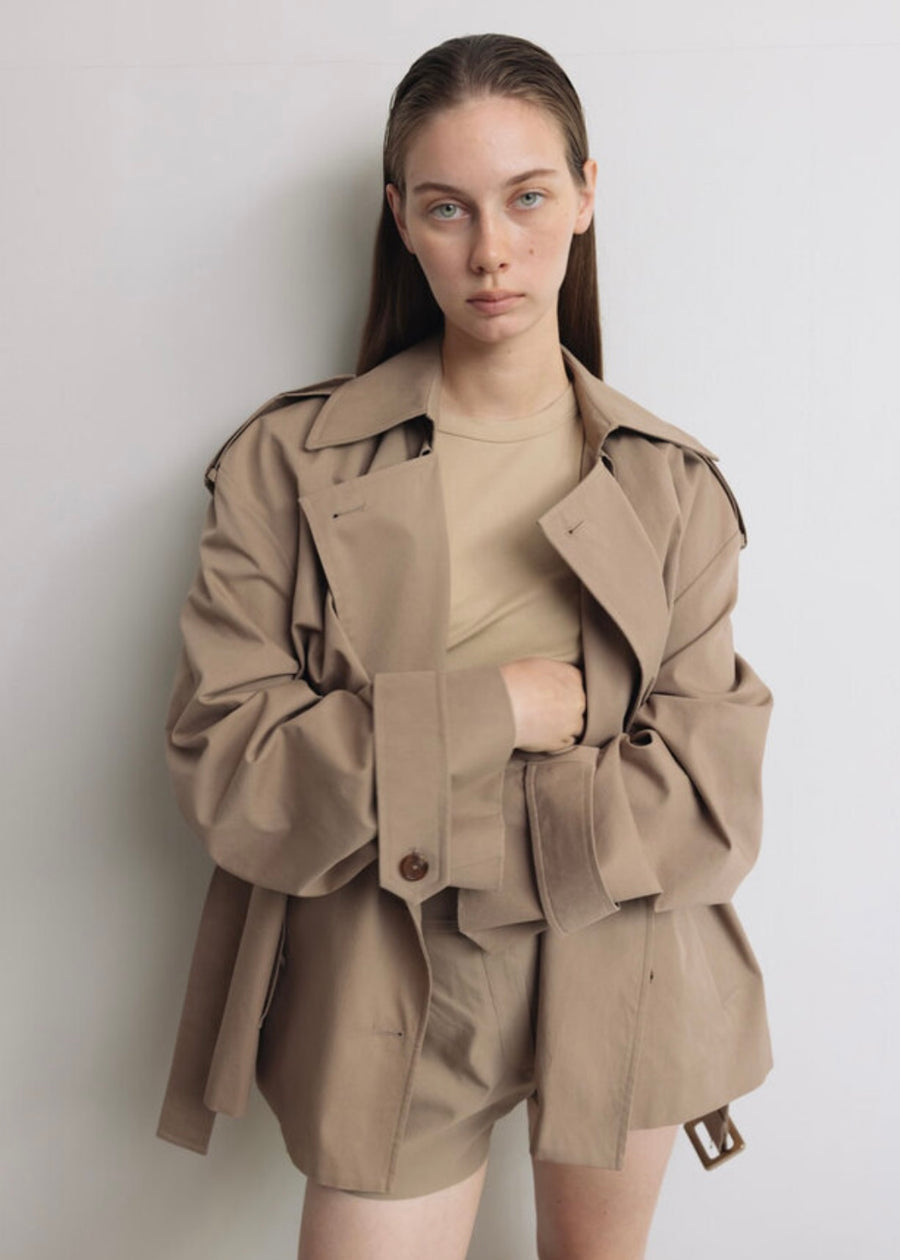 LEHA | Rosie Double Breasted Trench Jacket (Beige) Expected ship to 05/09/205