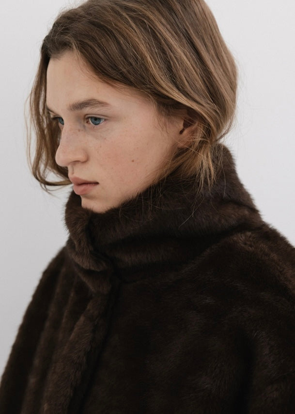 MOIA | 2Way Fur Coat (Brown) Expected ship to 12/12/2025