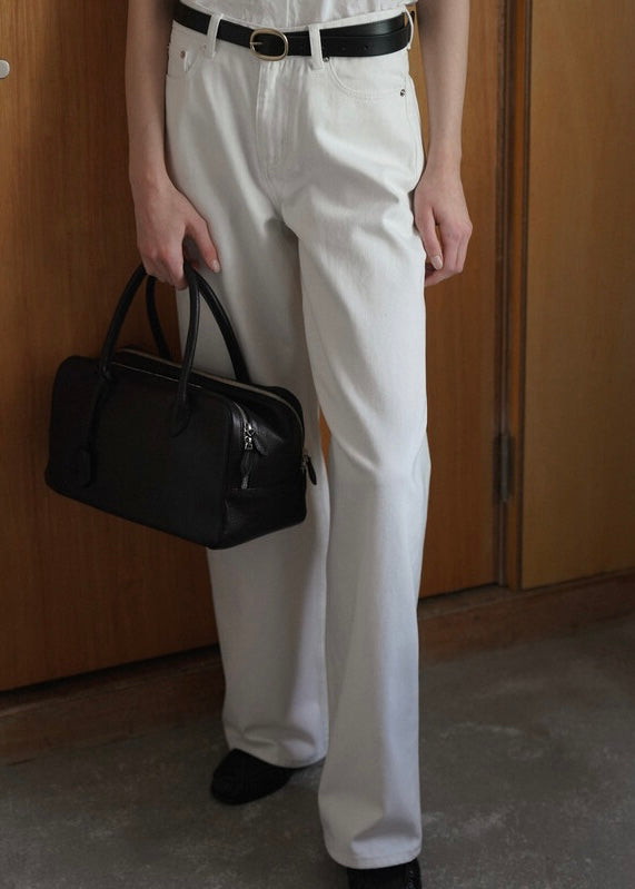 [2nd] ELBORN | Apollo Wide Denim Pants (White) Expected ship to 05/16/2025)