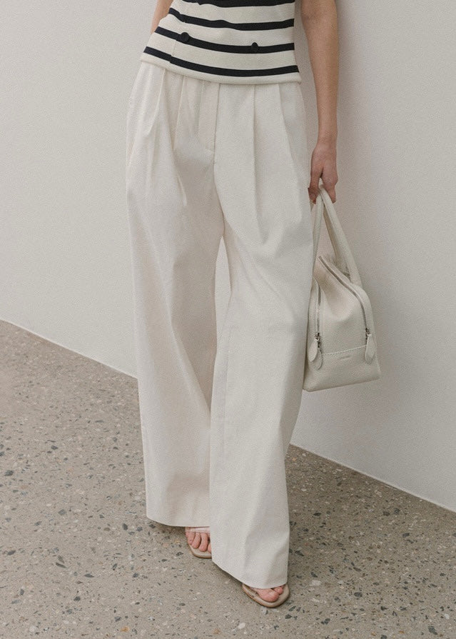 ELBORN | Willow Cotton Slacks (White)