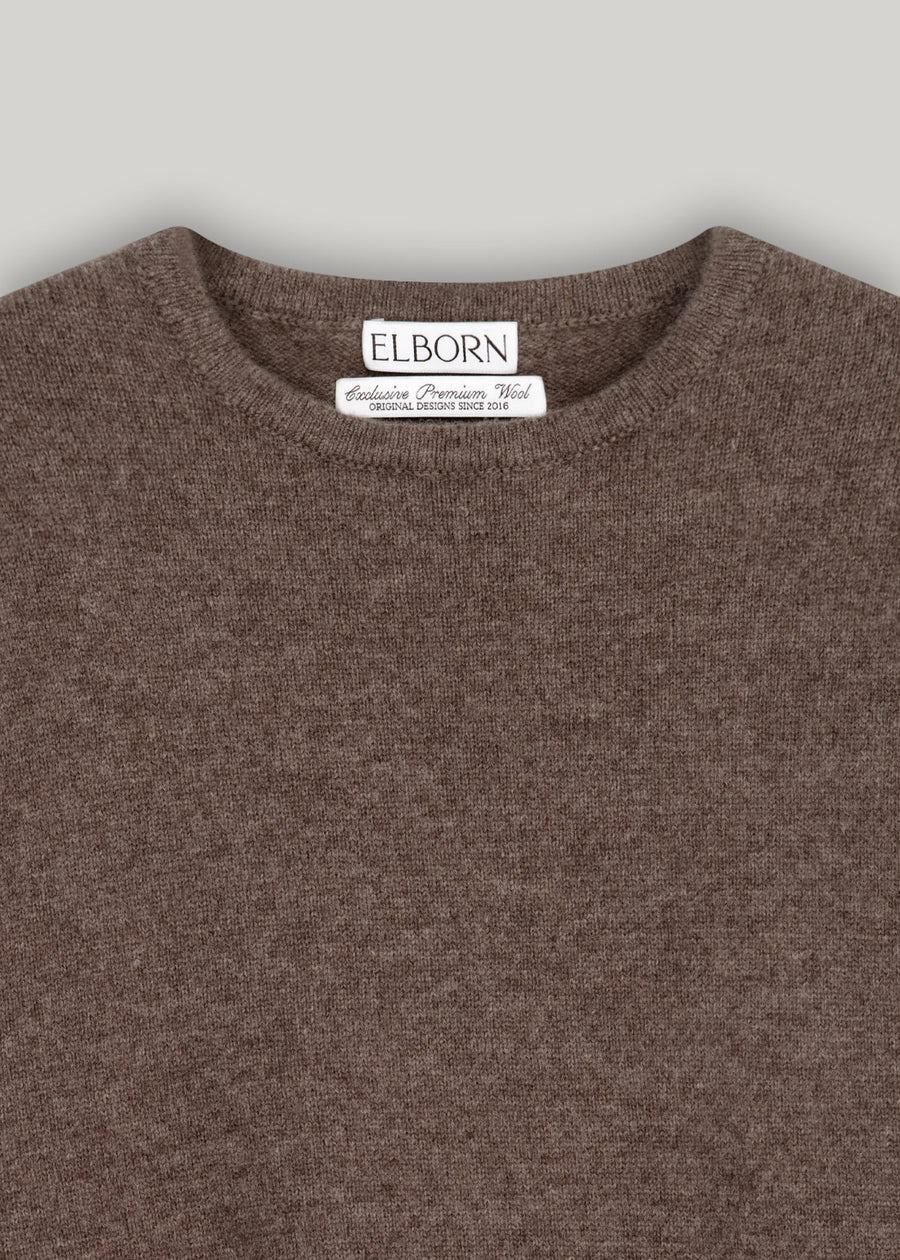 ELBORN | Aube Muffler Wool Knit Set-up (Mocha)