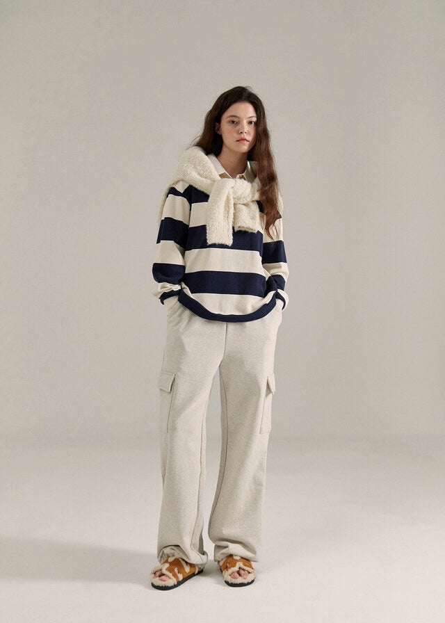 ELBORN | Kenny Stripe Rugby Shirts (Navy)