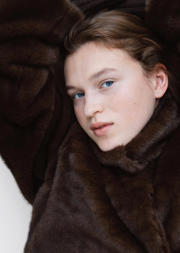 MOIA | 2Way Fur Coat (Brown) Expected ship to 12/12/2025