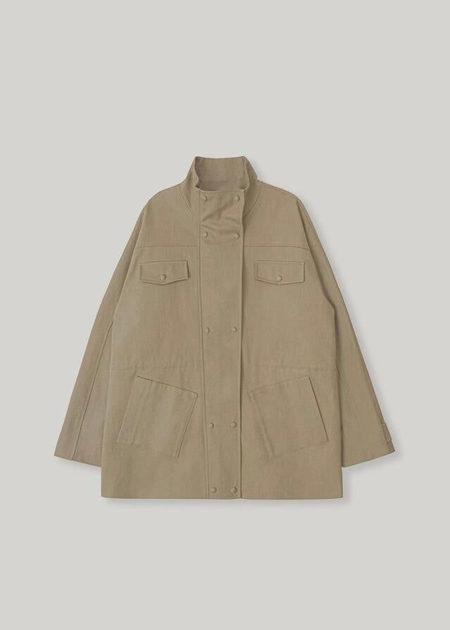 ELBORN | Hilda Cotton Safari Jacket (Beige)