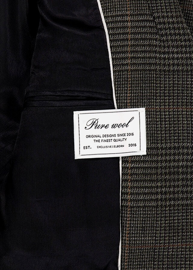 ELBORN | [LIMITED] Eden Wool Double Jacket (Check)