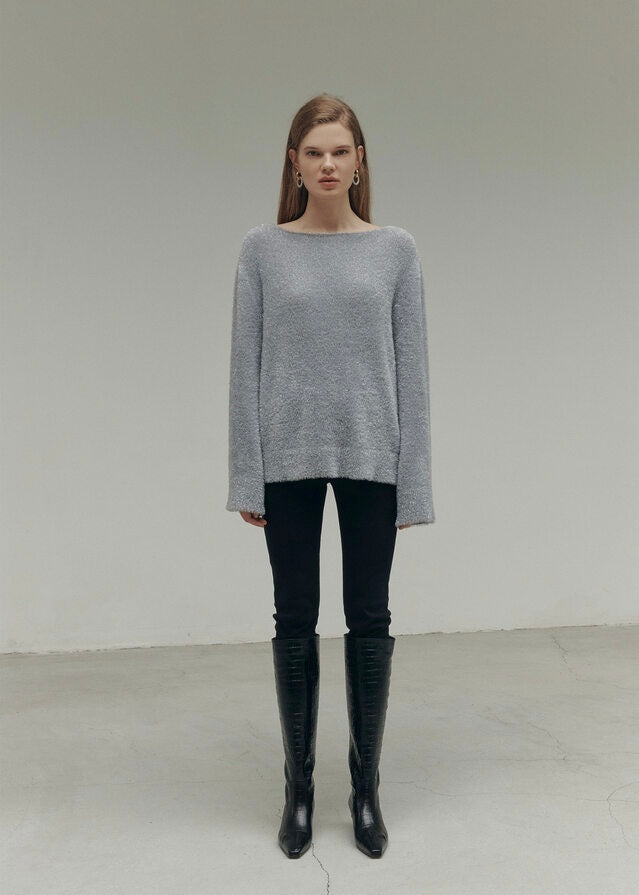 ELBORN | Vendome Leather Long Boots (Croc Black) Expected to ship 12/29/2023