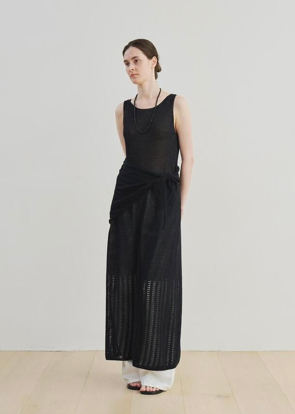 MOIA  | Carpel Knit Dress (Navy) Expected ship to 06/20/2025