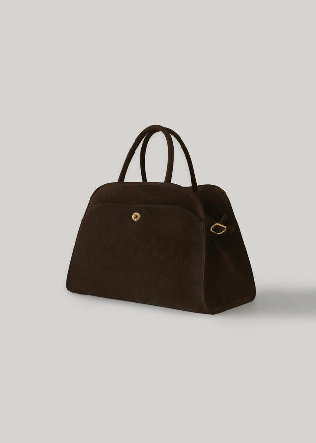 [4TH] ELBORN | Momet Leather Tote Bag (Brown Suede) Expected ship to 06/06/2025