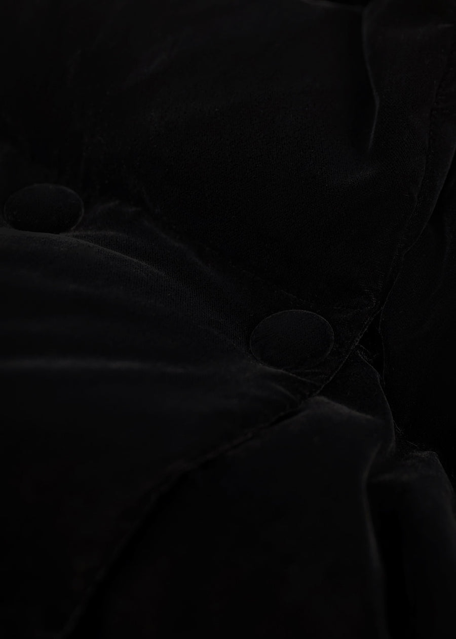 ELBORN | [Earlybird 10%] Groine Velvet Goose Down Jacket (Black) Expected ship to 12/12/2025
