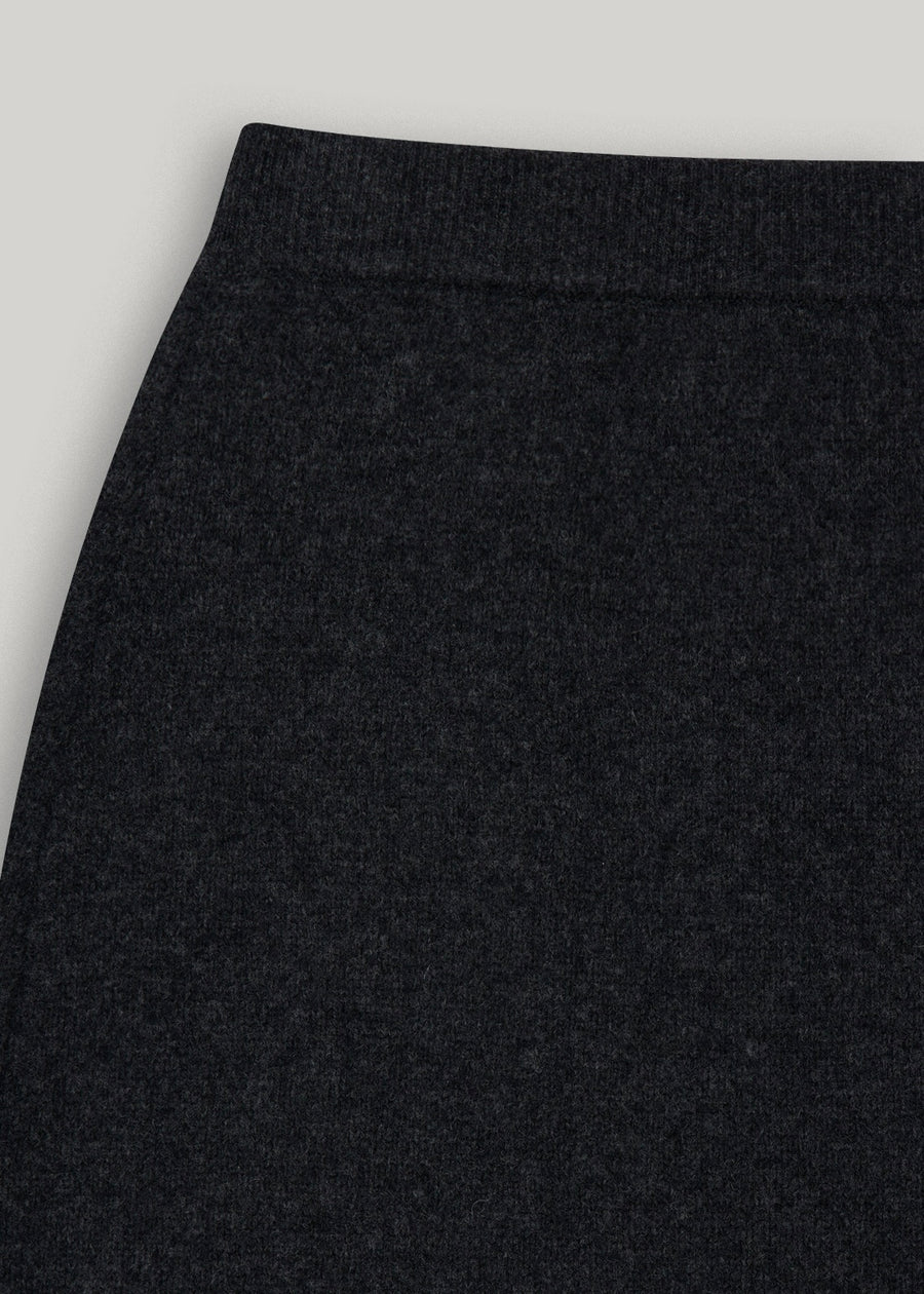 ELBORN | Elyra Wool Knit Skirt (Charcoal)