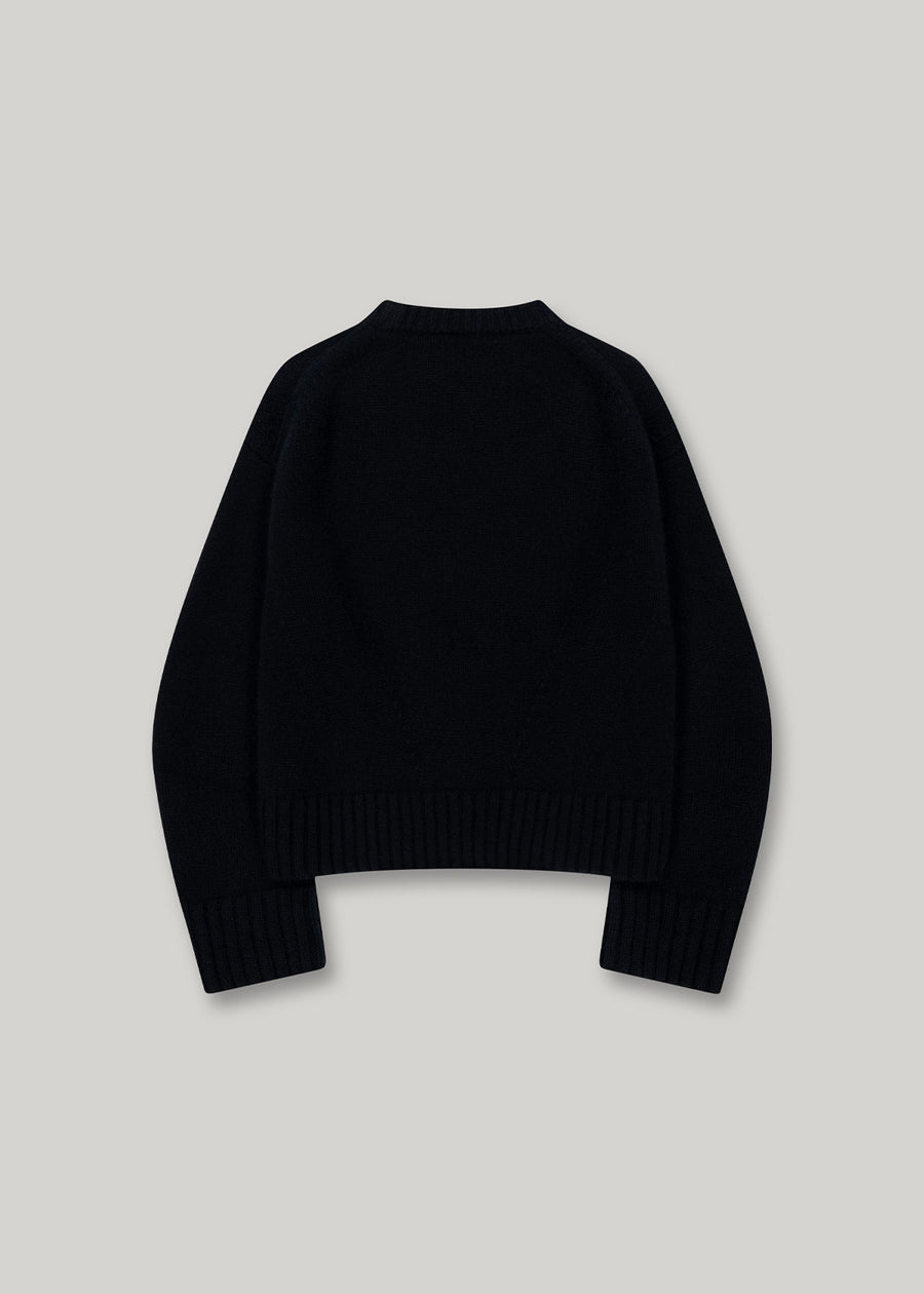 Elborn | May Cashmere Sweater (Black) Expected ship to 10/31/2025