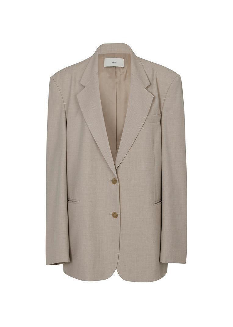 LEHA | Dover Oversized Wool-Blend Jacket (Oatmeal)