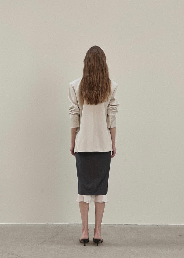 ELBORN | Jude Double Cotton Jacket (Stone)