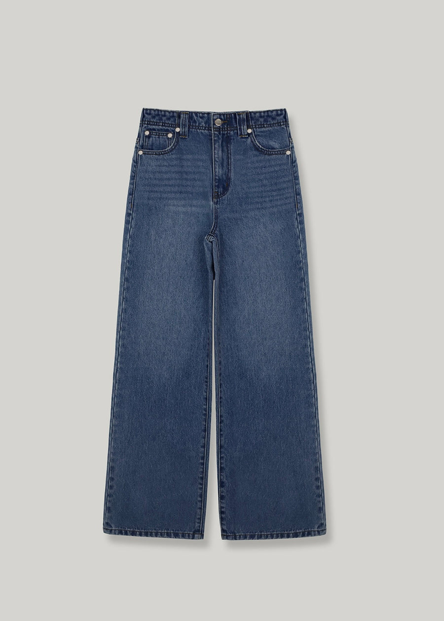 ELBORN | Leah Slim Wide Jeans (Deep blue) Expected ship to 11/21/2025