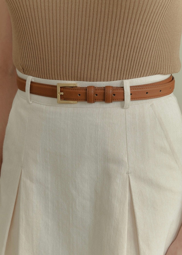 ELBORN | Neo V-neck Sleeveless Top (Camel Beige)