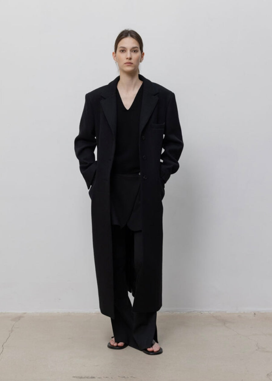 LEHA |  Adena Single Breast Coat (Black)