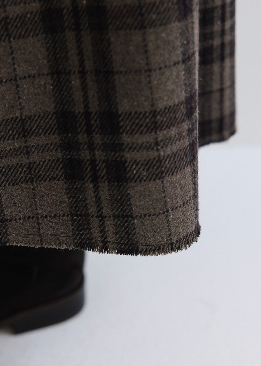 MOIA | Check Flared Skirt Expected ship to 12/12/2025