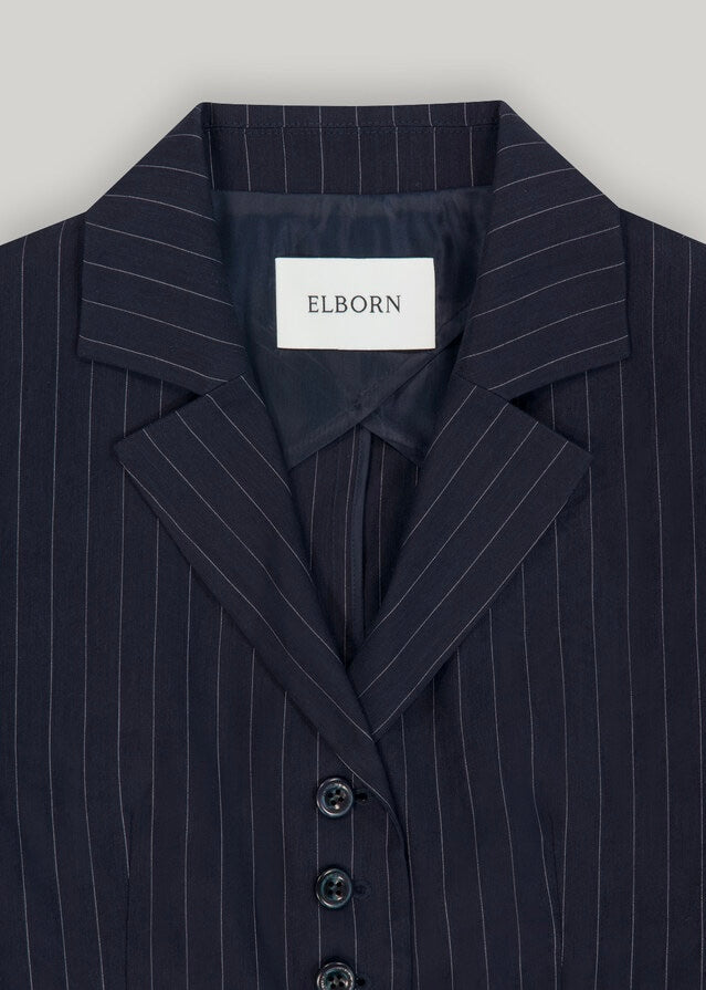ELBORN | Diamo Linen Jacket (Navy Stripe) Expected ship to 05/30/2025
