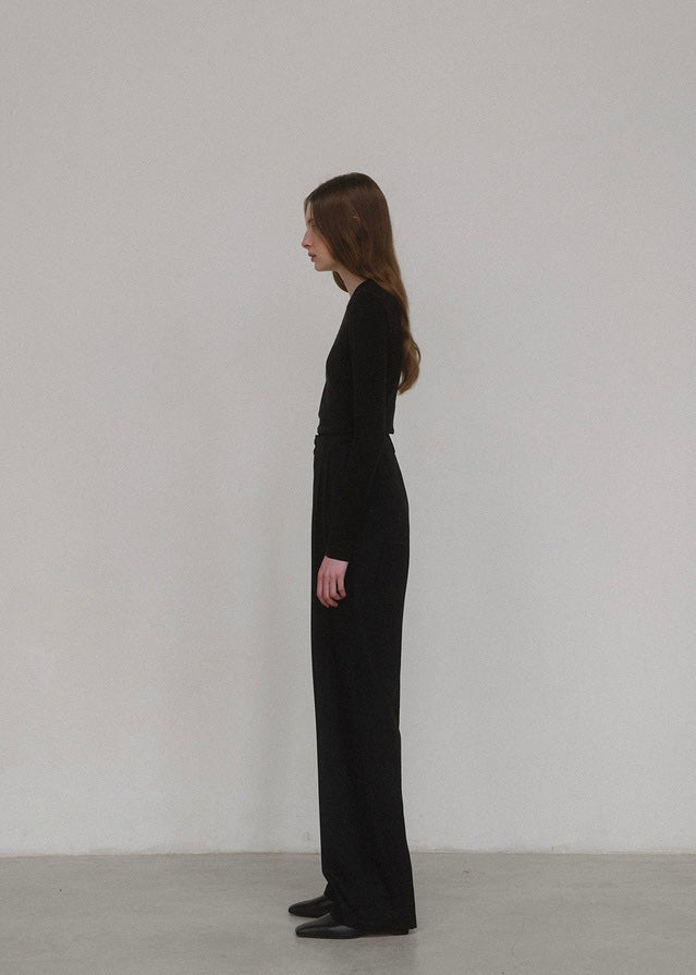 ELBORN | Verso Wool Slacks (Black)