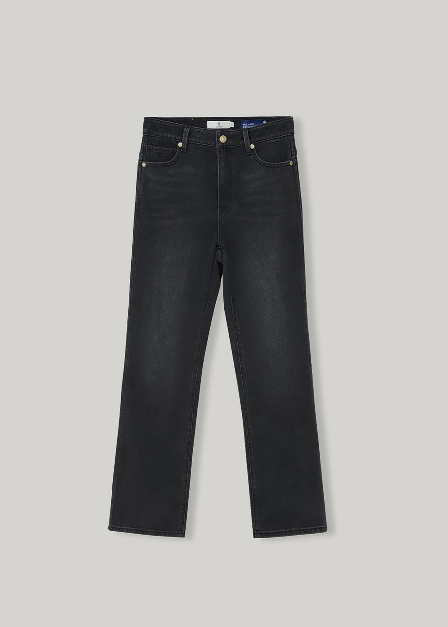 ELBORN | Kylie Straight Denim Pants (Dark Grey)