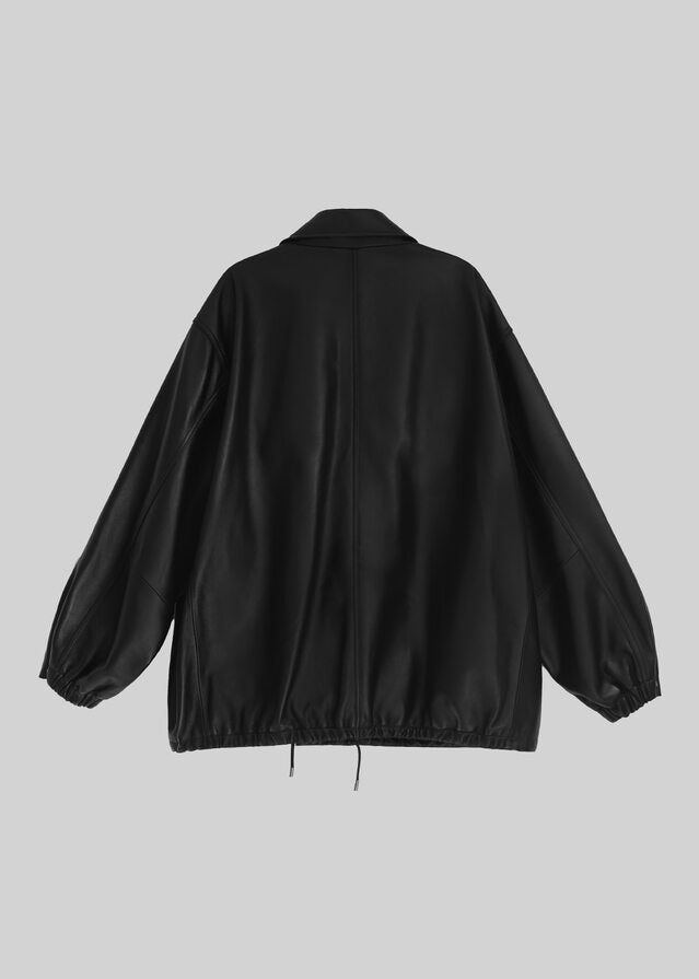 ELBORN | Vermon Safari Leather Jacket (Black)