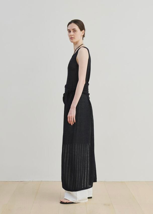 MOIA  | Carpel Knit Dress (Navy) Expected ship to 06/20/2025