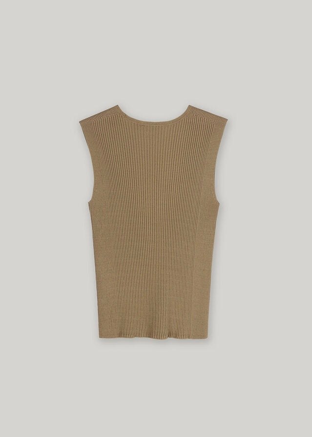 ELBORN | Neo V-neck Sleeveless Top (Ivory)