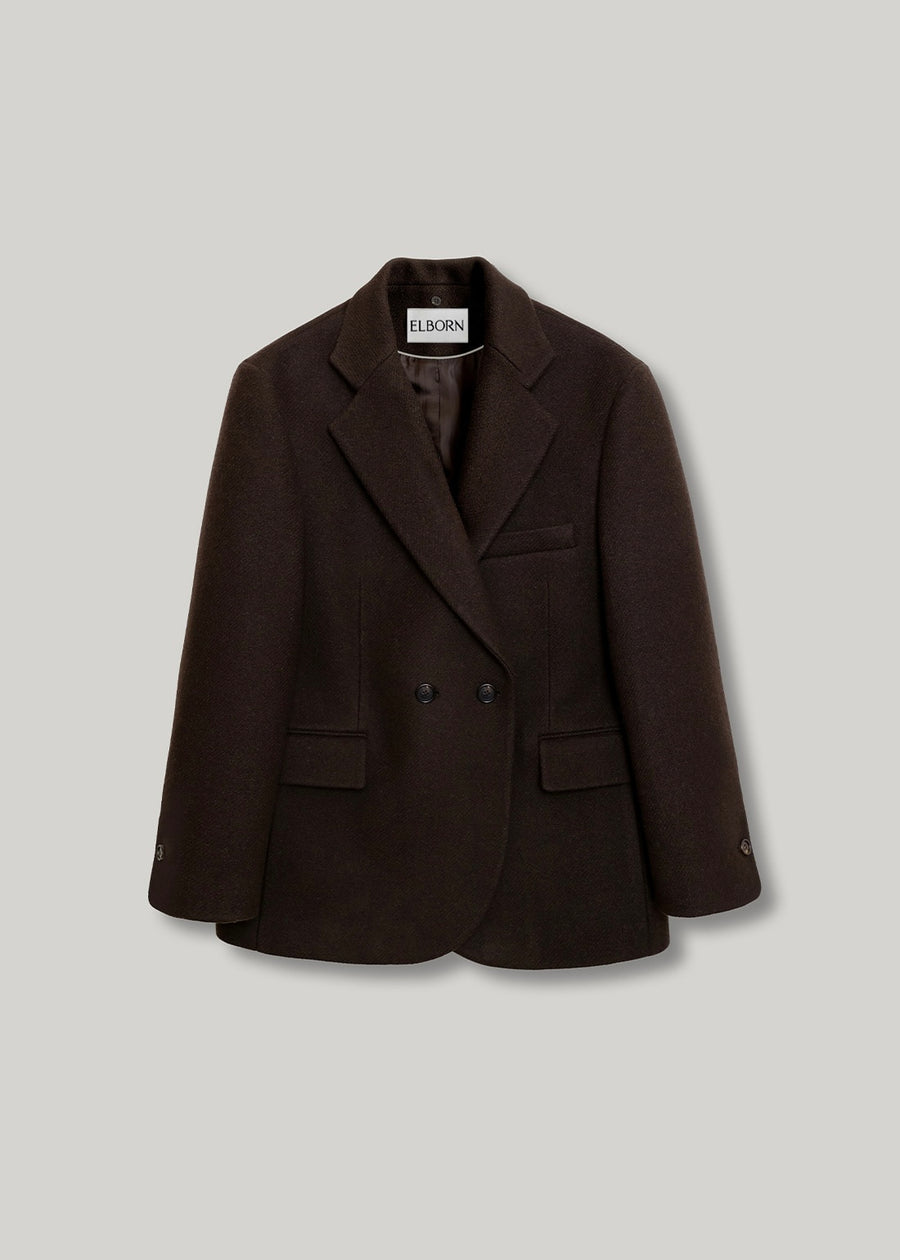 ELBORN | Lucas Wool Double Coat (Brown) Expected ship to 11/07/2025