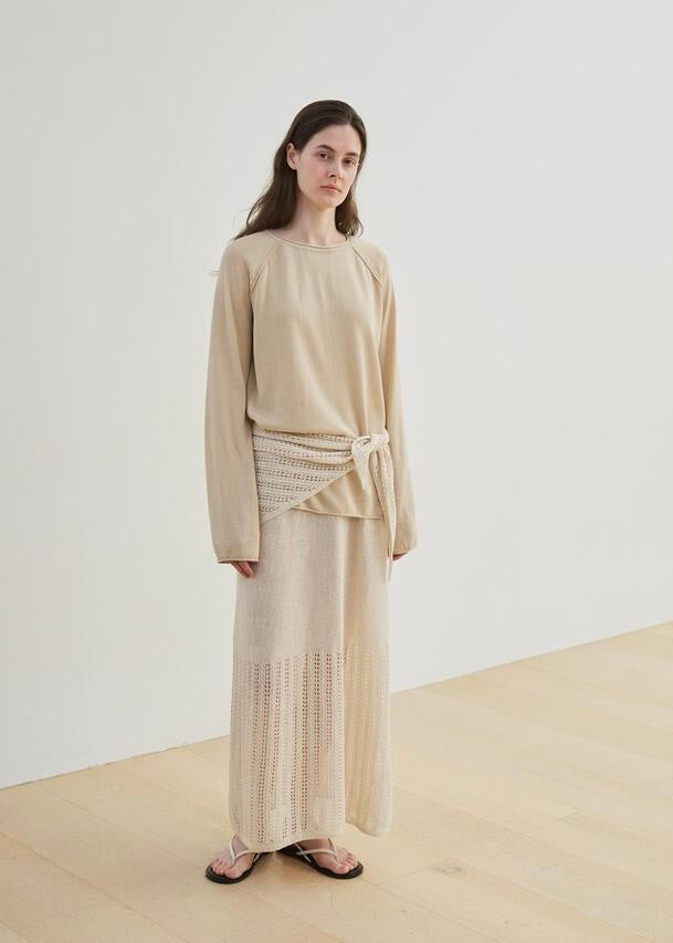 MOIA  | Carpel Knit Dress (Natural) Expected ship to 06/20/2025