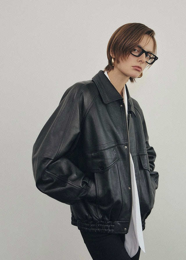 2ND ELBORN | Lumen Leather Jacket (Black) Expected ship to 09/12/2025