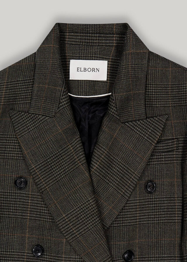 ELBORN | [LIMITED] Eden Wool Double Jacket (Check)