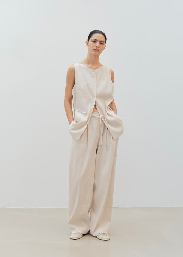 MOIA | Viscose Linen Pants (Ecru)