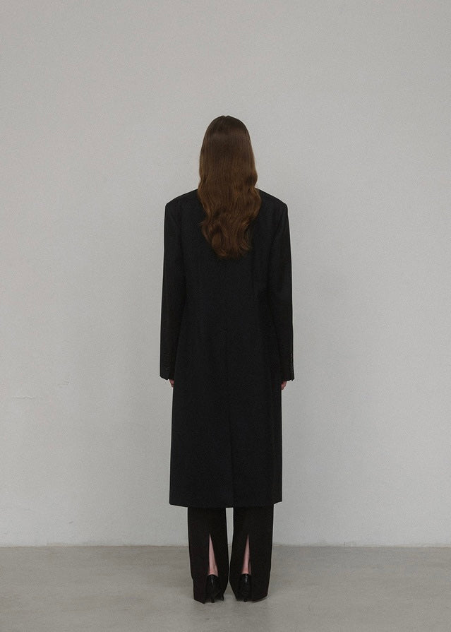 ELBORN | Tasha Scarf Long Jacket (Black)