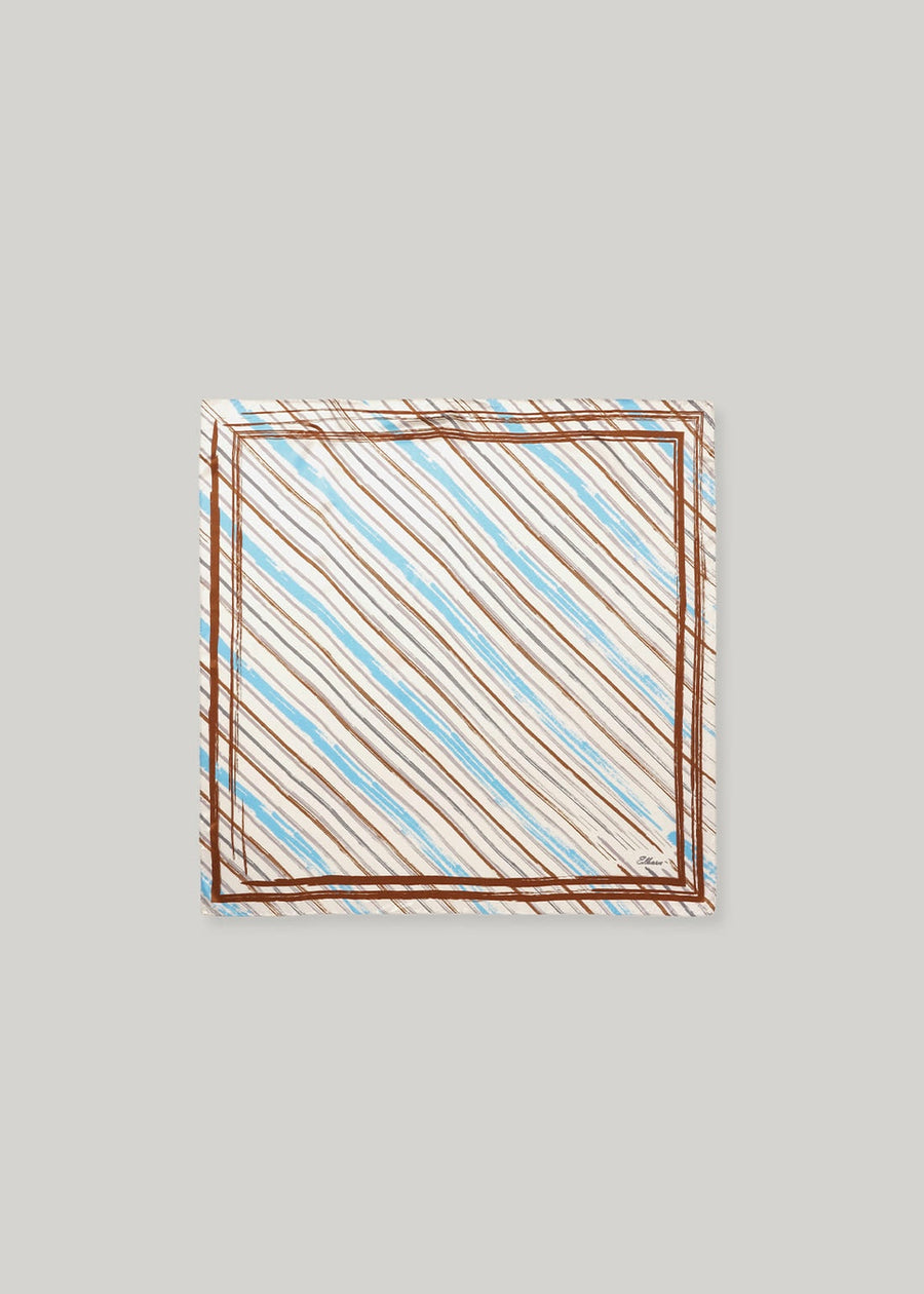 ELBORN | Milette Printed Silk Scarf (Ivory)