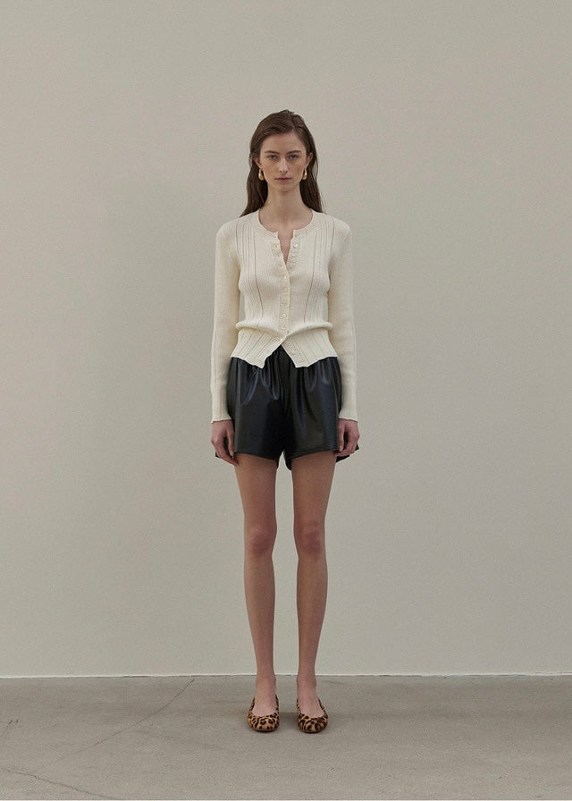 Elborn | Sage Knit Cardigan (Ivory)