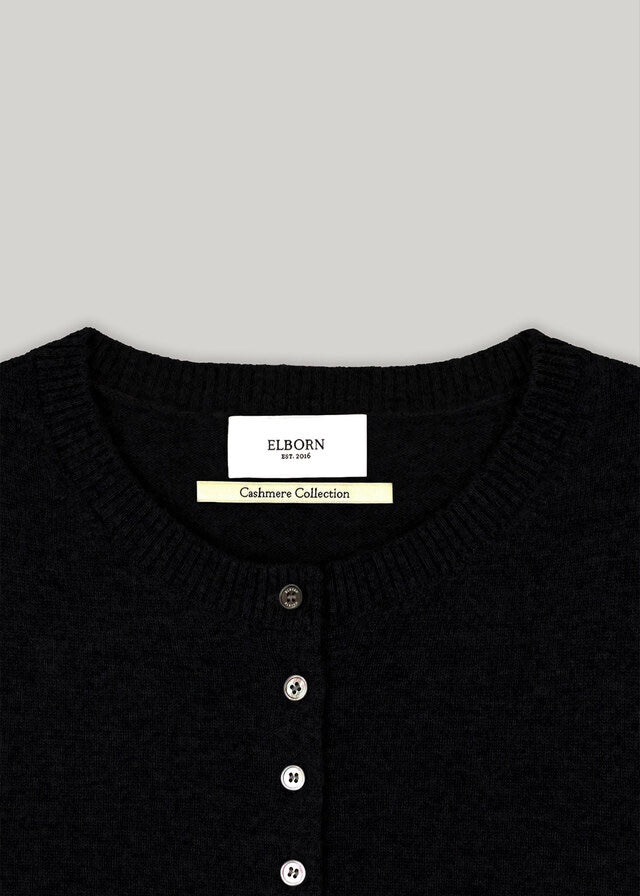 ELBORN | Harvey Cashmere Silk Cardigan (Black)