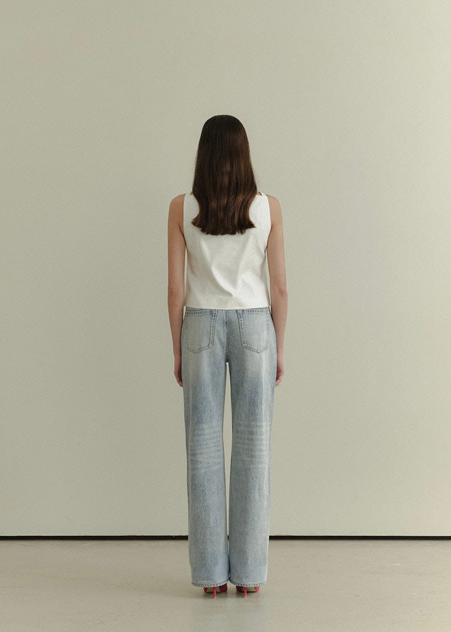 ELBORN | Marie Button Vest (Pearl)