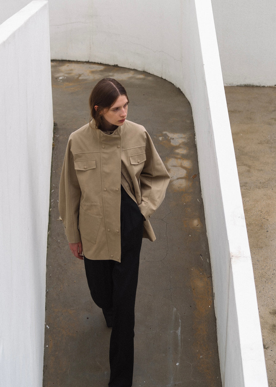 ELBORN | Hilda Cotton Safari Jacket (Beige)