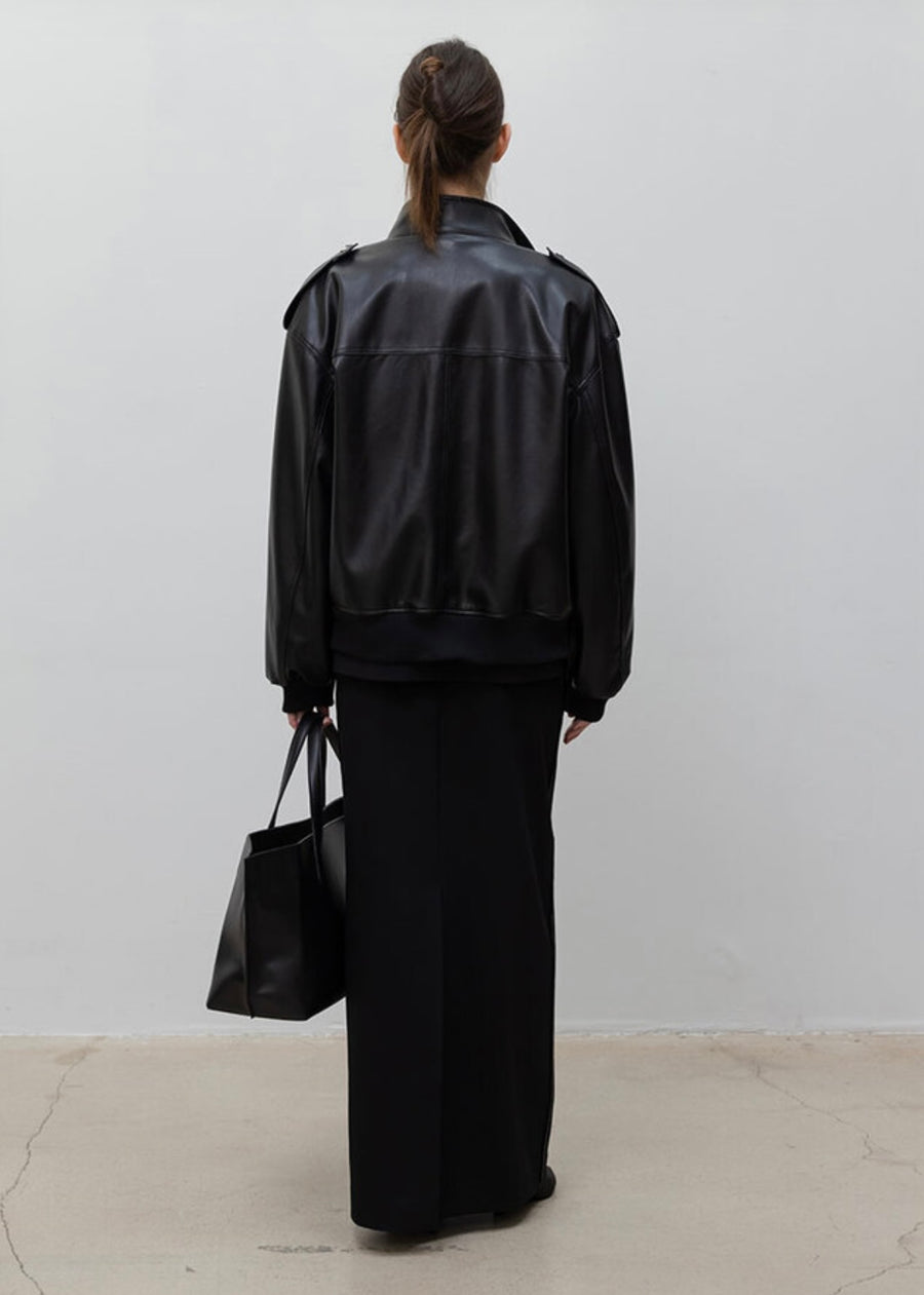 LEHA | Pace Vegan Leather Jacket (Black)
