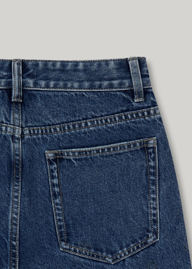 ELBORN | Apollo Wide Denim Pants (Dark Blue)
