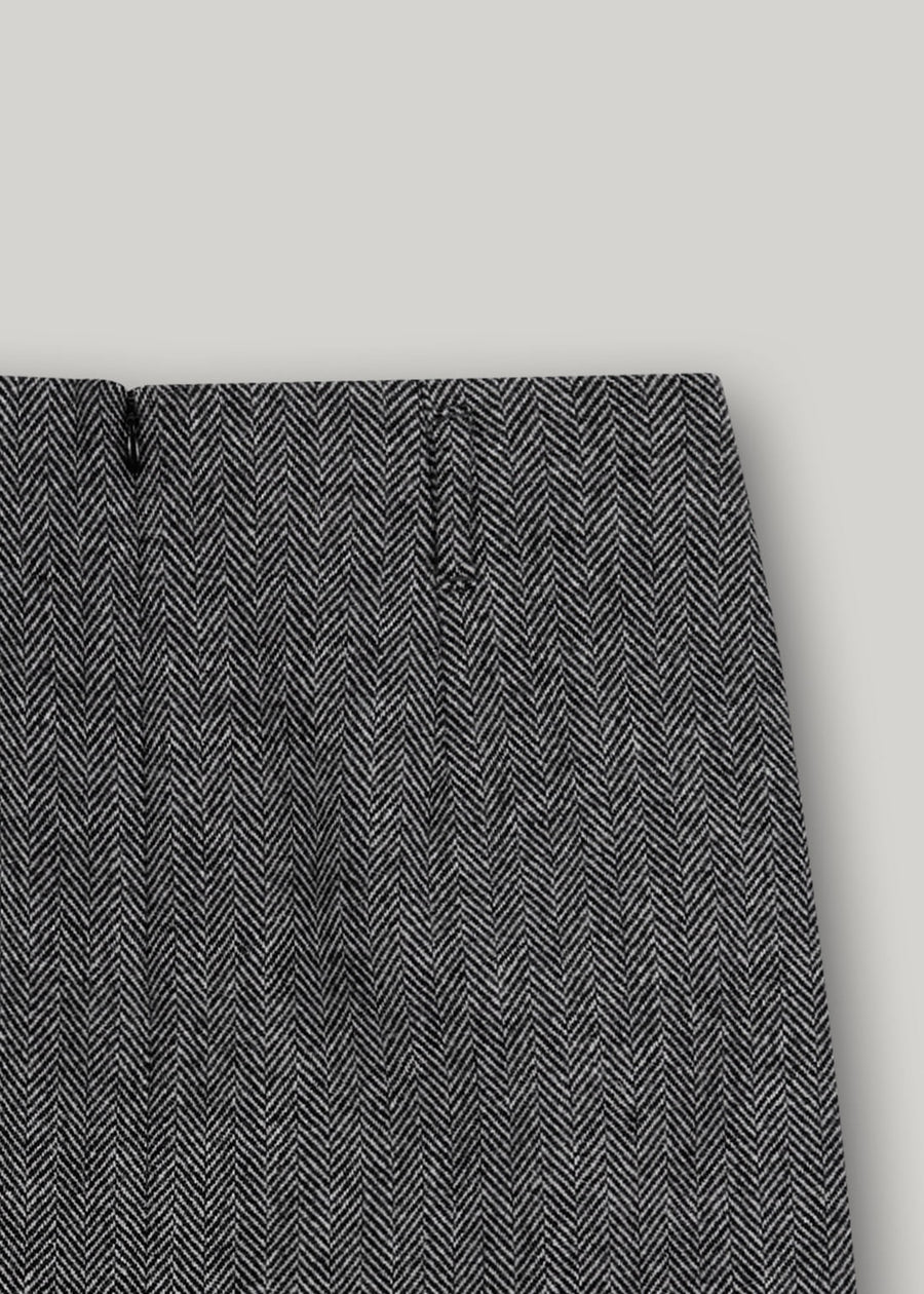 ELBORN | Bellissa Wool Long Skirt (Black)